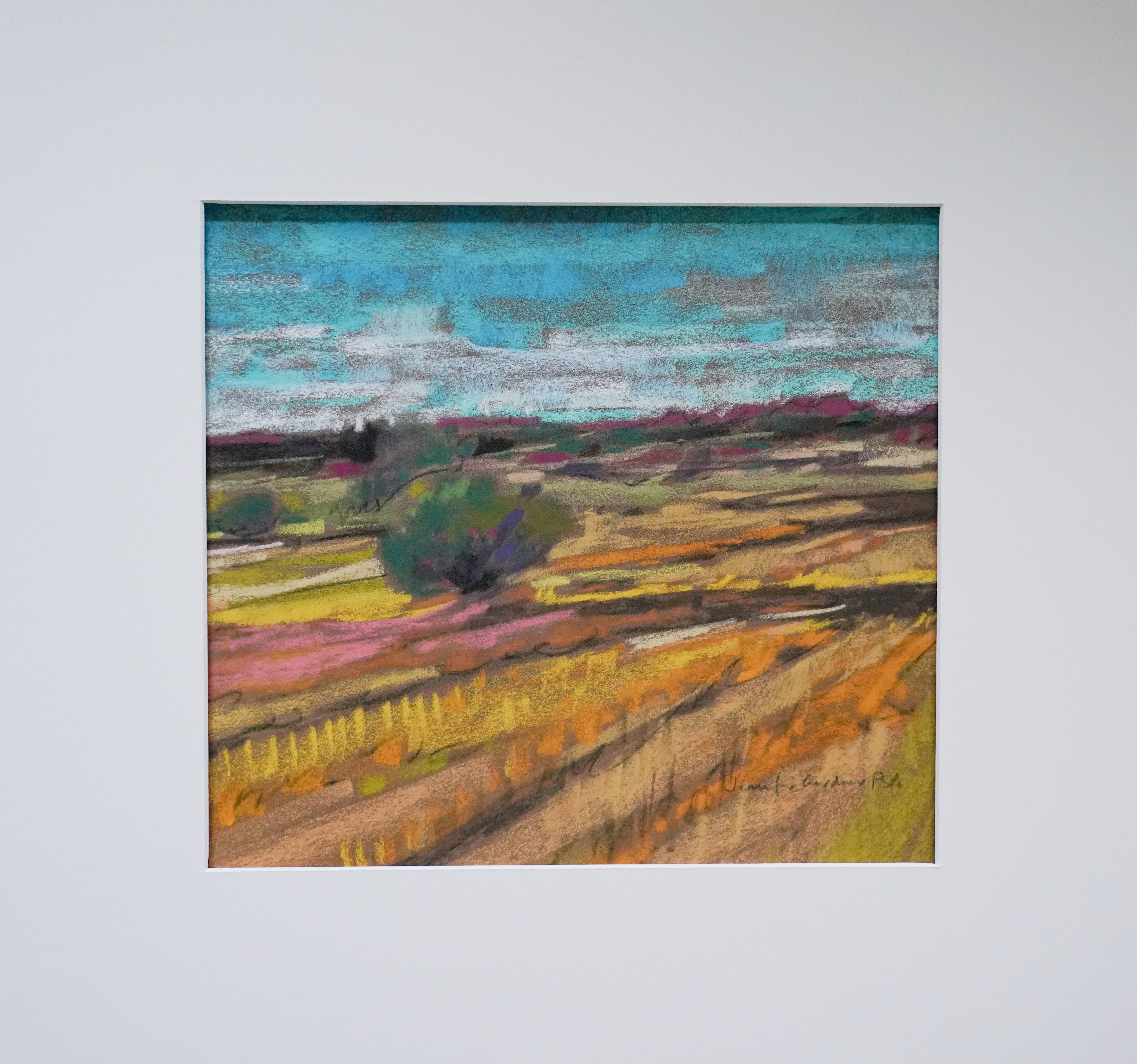 #134 - Unframed Pastel Landscape (19 x 18)