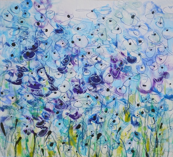 Mixed Media Abstract Flowers