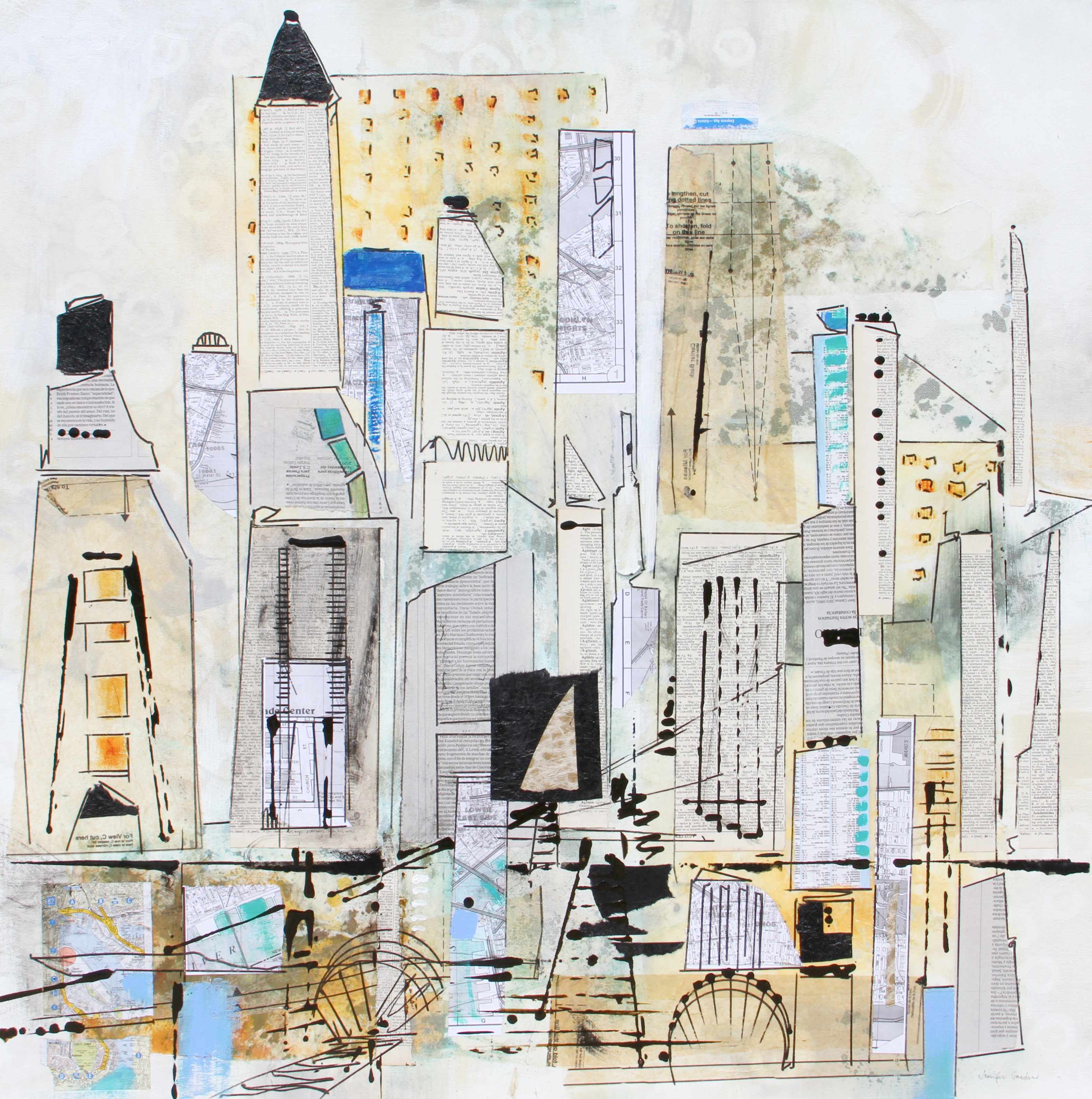 Mixed Media Cityscapes