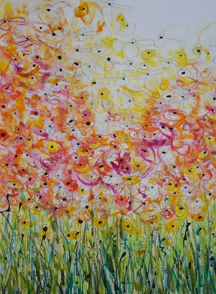 Yellow and Magenta Flower Series 3
